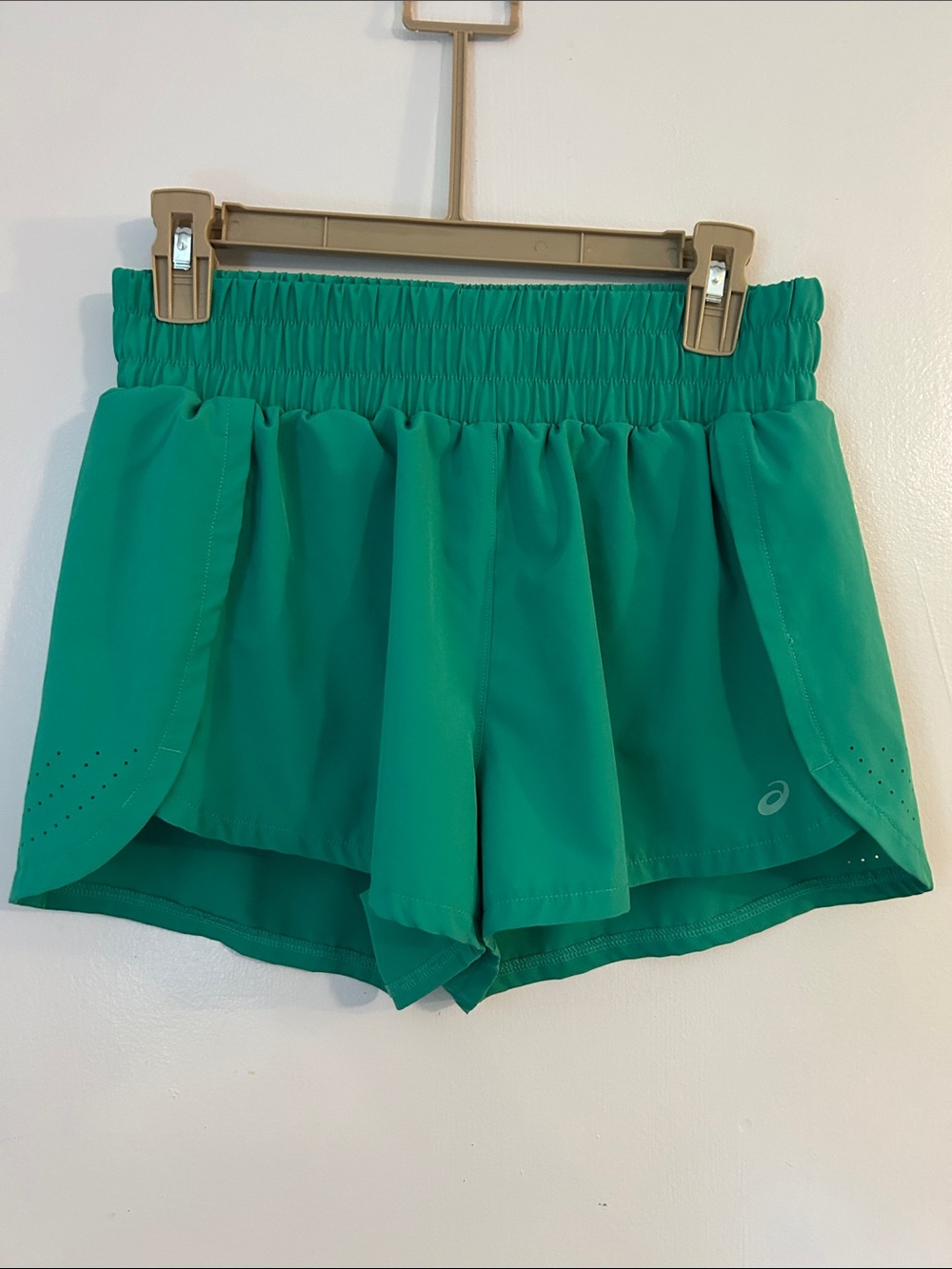 Asics Green Athletic Running Shorts